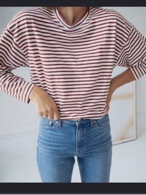 AYR French Fry Long Sleeve Top in Brick Lane Size Large